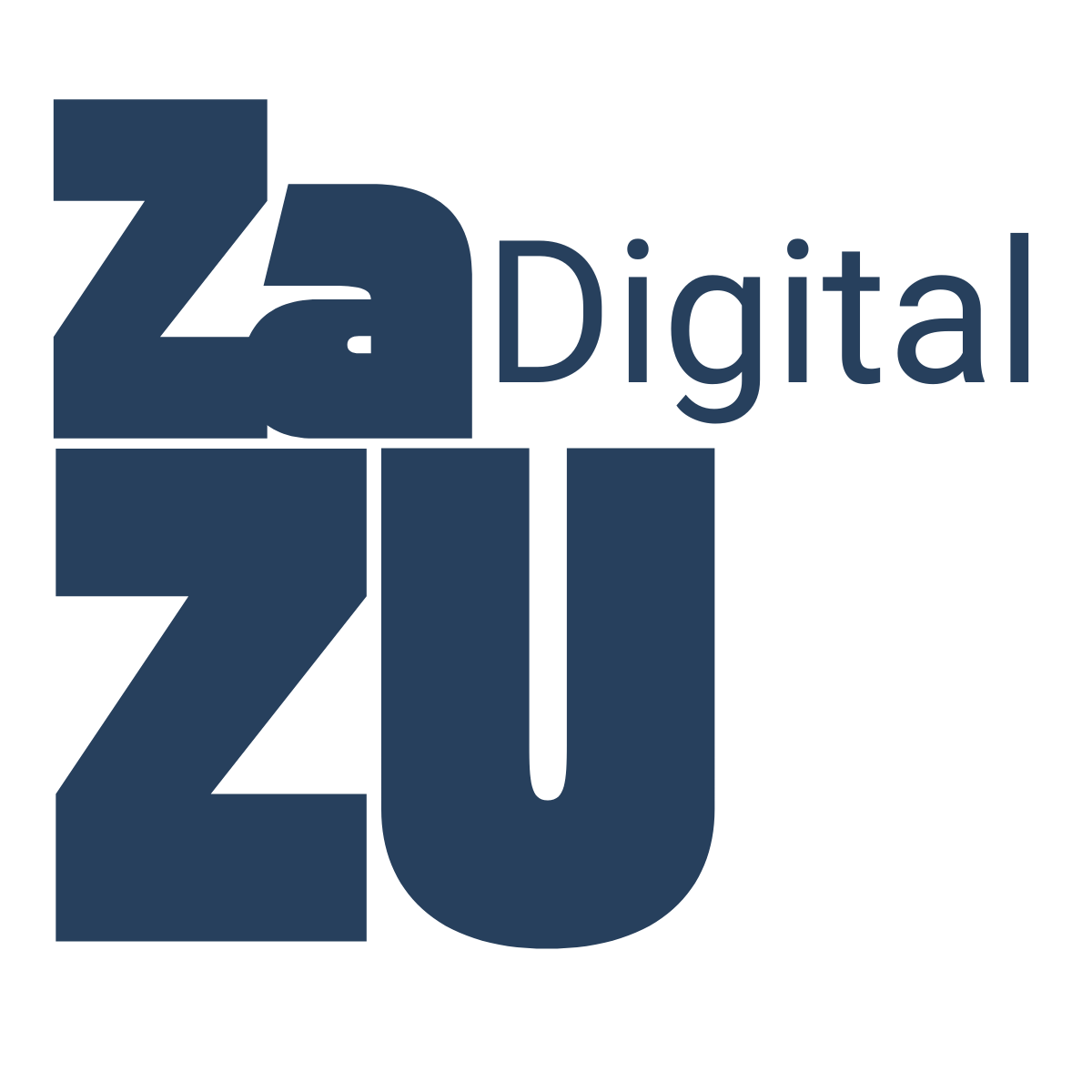 Black Logo - Transparant (2) Logo Zazu Digital